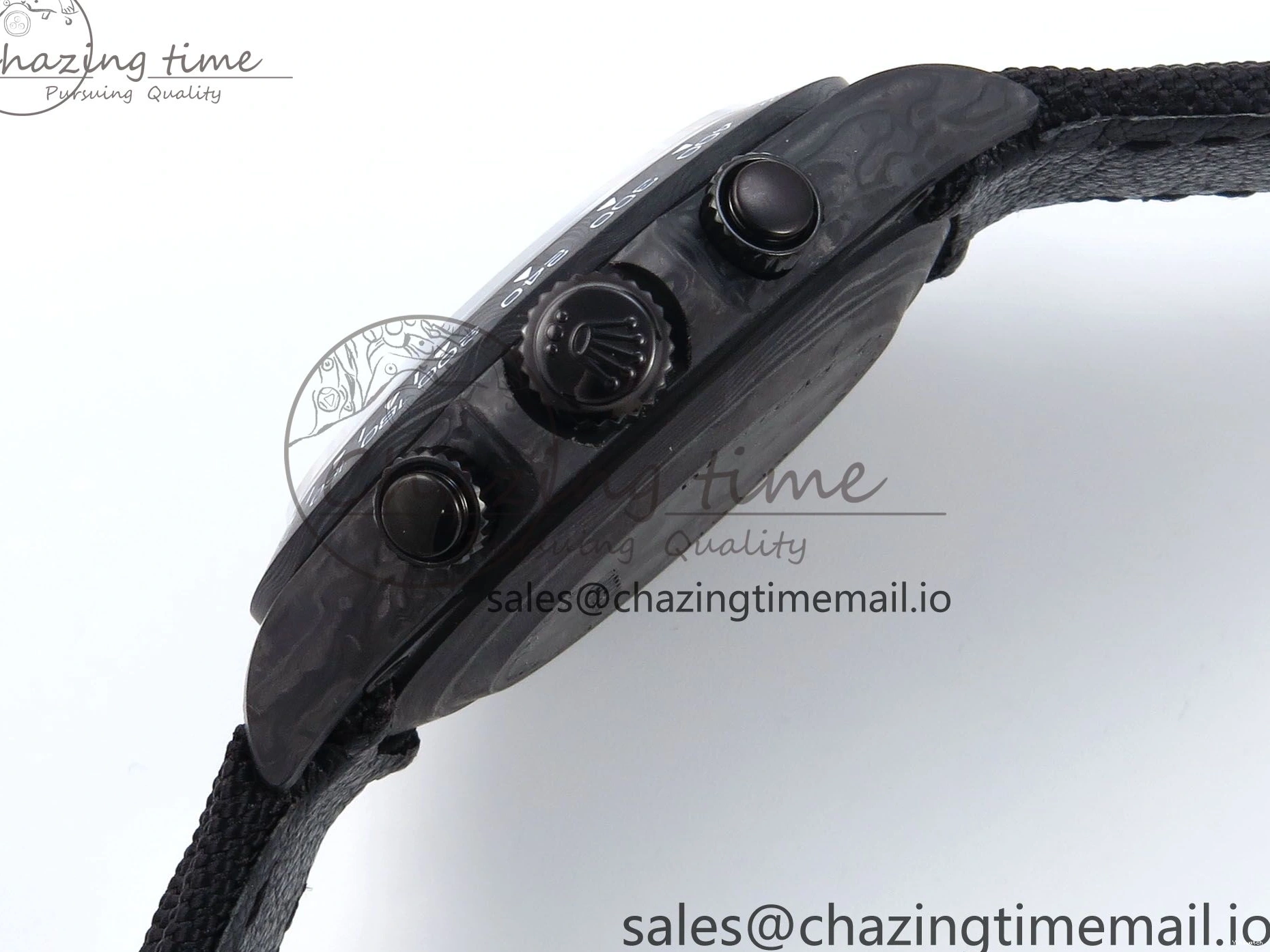 Best 40mm N6F Skeleton Black DD4801 Daytona Dial Gray Diw 1:1 Strap Edition Nylon 1126